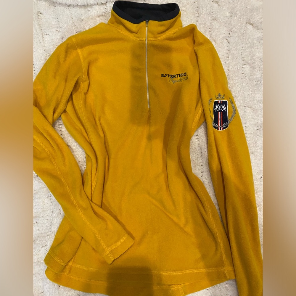 🐴B // Equestrian Yellow Fleece Zip-Up 💛